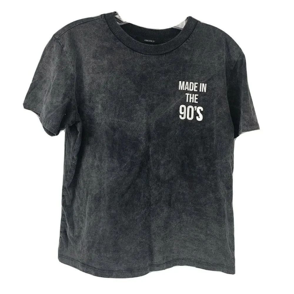Made in the 90s Gray Stone Wash T-Shirt Medium